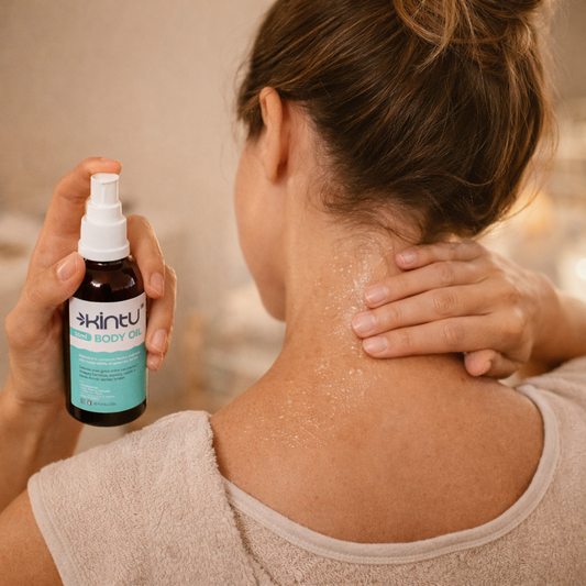 Aceite corporal relajante para rutinas de bienestar y autocuidado