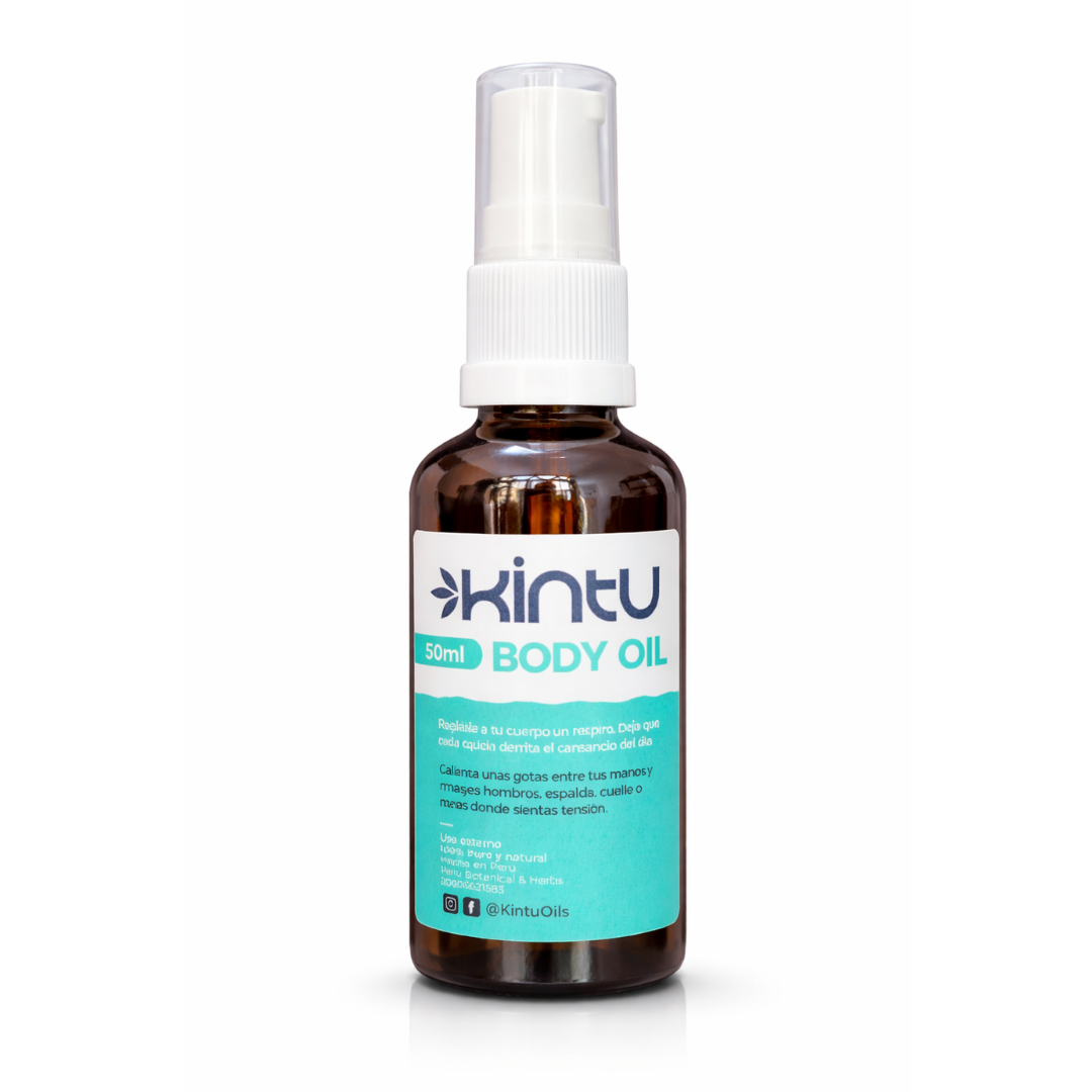 Aceite corporal relajante para rituales de bienestar y autocuidado