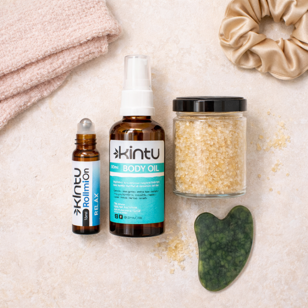 Ritual Spa & Glow Kintu aceite esencial natural para cuidado y bienestar emocional