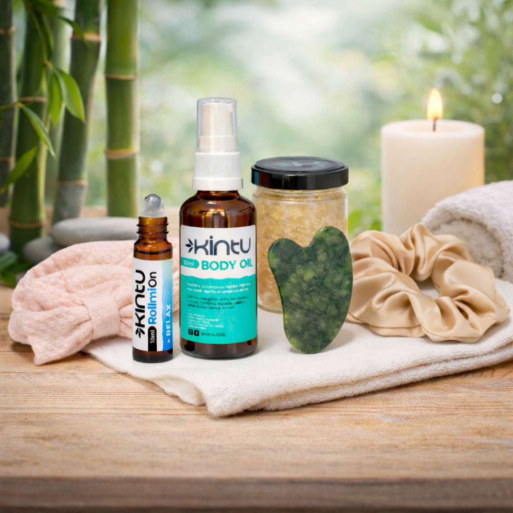 Ritual Spa & Glow Kintu aceite esencial natural para cuidado y bienestar