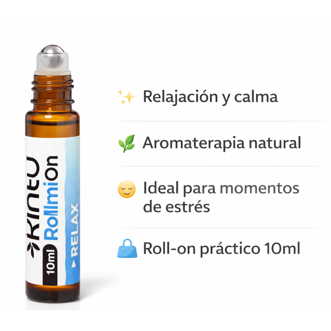 propiedades Roll-on Relax para relajación y bienestar KintuOils