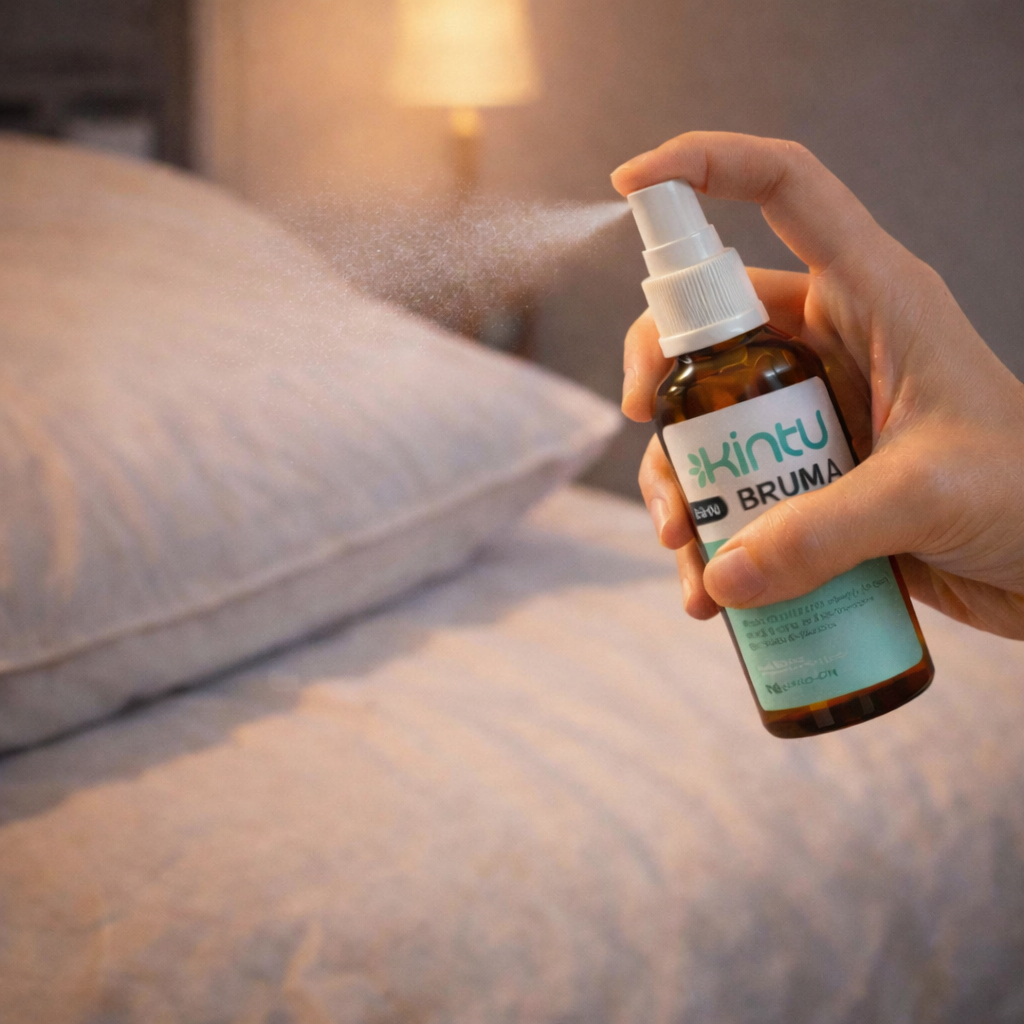 Spray aromático relajante para sabanas y ropa de cama